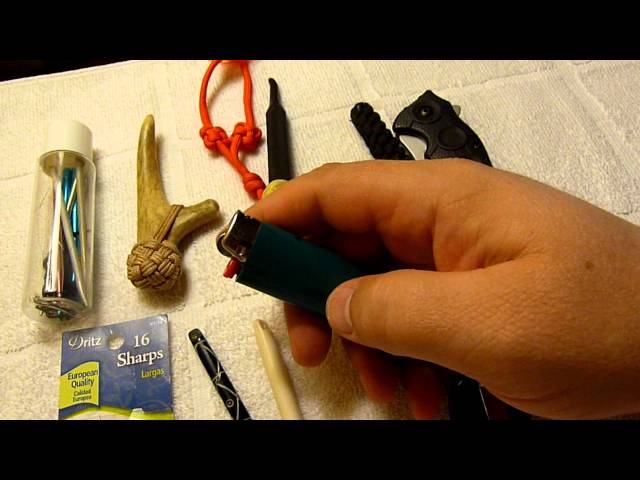 Description of my most used paracord knot working tools.