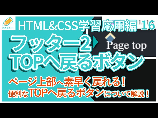 [Web Development/Advanced] 16. How to Create a Back-to-Top Button and Copyright Section