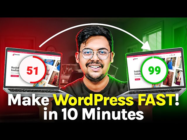 Wordpress Speed Optimization With Free Plugin In Just 10 Minutes | 95+ Pagespeed Score