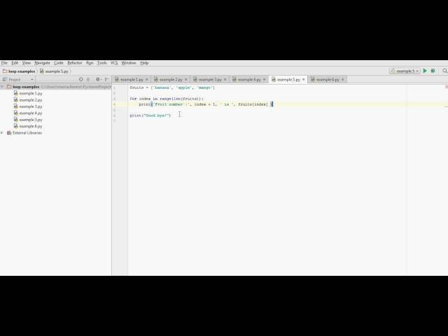 Loops 5 -- for loops in Python - Iterating over element of a list using index