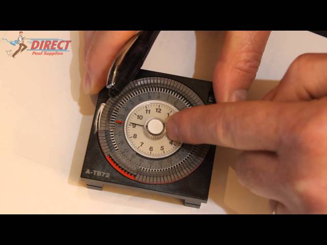 How to set up an A-TB72 chlorinator time clock