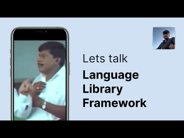 Lets Talk | Programming Language vs Library vs Framework #tamil #sde