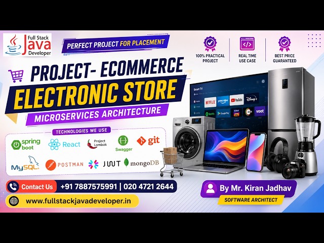 Project- ECommerce Store | Spring Boot  | Microservices | React JS | RazorPay | Purchase: 7887575991