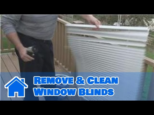 Window Blinds Maintenance : How to Remove & Clean Window Blinds