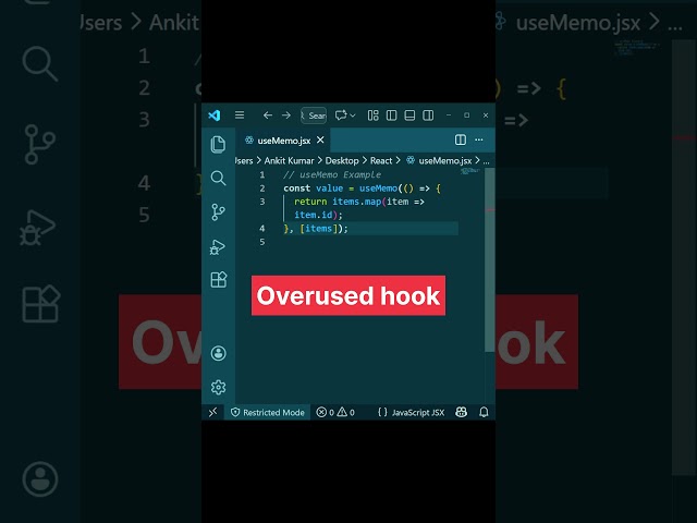 Why useMemo Doesn’t Improve Performance?  #coding #react