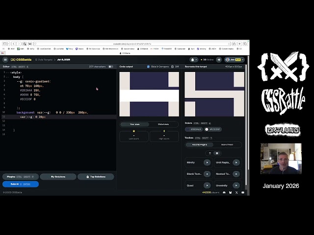 CSSBattle for JANUARY 9 (2026)