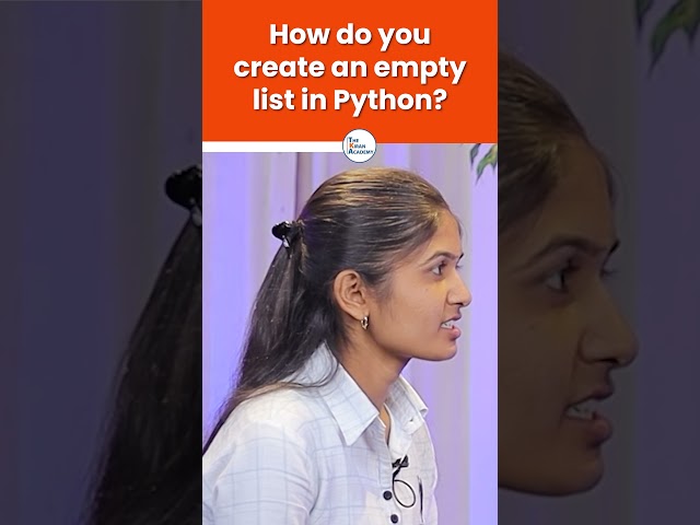 How Do You Create An Empty List In Python? | #thekiranacademy