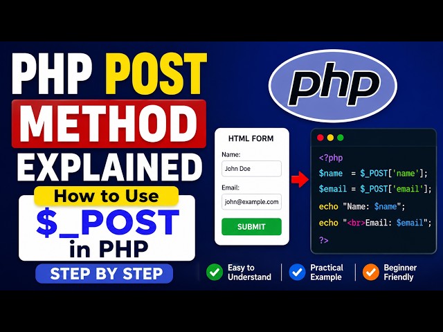 PHP $_POST Tutorial | Handle HTML Form Data in PHP Easily