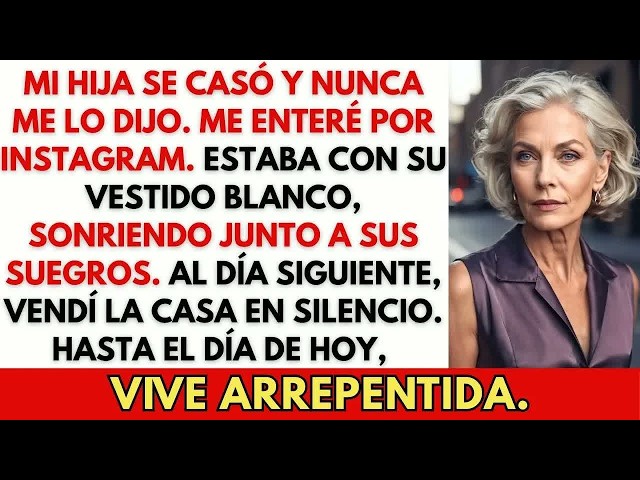 Vendí la casa al día siguiente tras enterarme por Instagram de que mi propia hija se casó en sec
