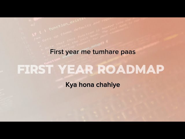 CS/IT 1st year me ho? To ye roadmap follow karo. #btech #college #cse #coding #roadmap #students 