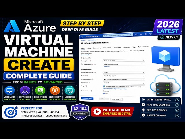 Azure VM Full Tutorial for Beginners to Advanced | Azure Virtual Machine Deep Dive