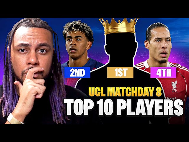 TOP 10 PLAYERS OF UCL MATCHDAY 8! 🥇