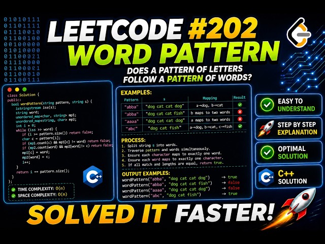 LeetCode 202 - Happy Number Explained in C++ 🚀
