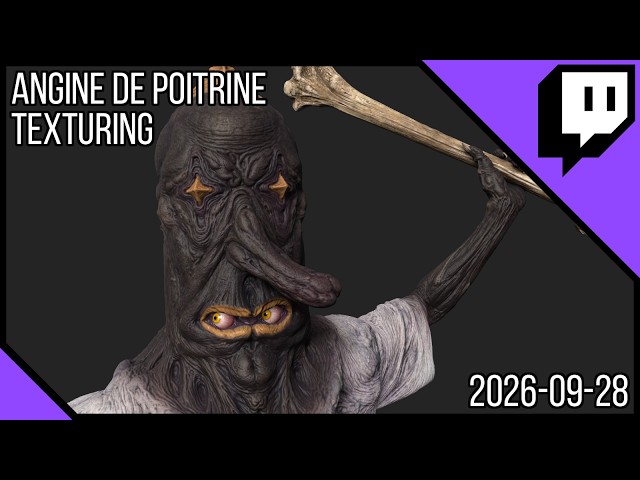 Texturing Angine De Poitrine in Substance Painter!