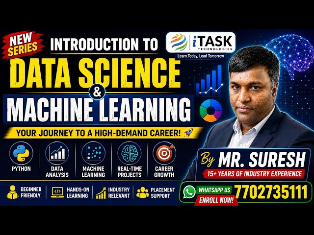 🚀 Introduction to Data Science & Machine Learning | Complete Beginner Guide | Python | By Mr. Suresh