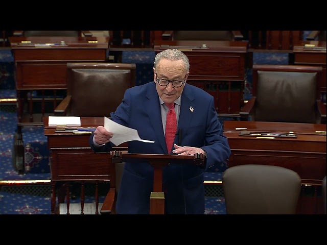 Senator Schumer On The Senate Floor, 3.10.26