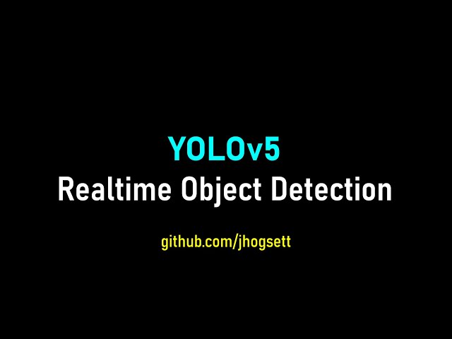 Fun with AI: Realtime Object Detection YOLOv5 V 7.0