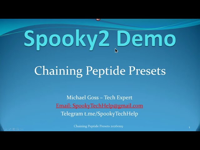 Demonstration - Chaining Peptide Presets