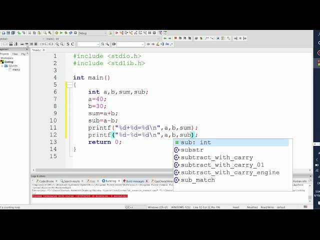 C Programming Tutorial #2 - Introduction, Variables and Data Types