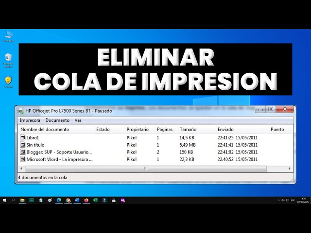 How to DELETE Documents PENDING in the PRINTER 🖨️ (Print Spooler SOLUTION)