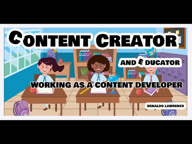 Working as a Content Developer