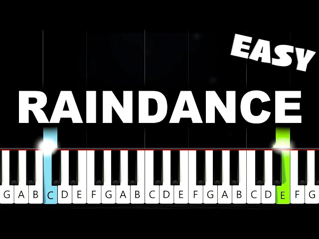 Dave - Raindance (ft. Tems) - EASY Piano Tutorial