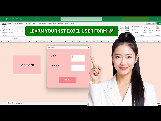 UserForm in Excel || Create your First UserForm in Excel 🔥 #exceltricks