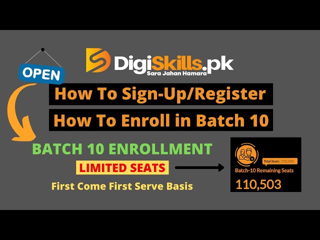 How to Register and Enroll for DigiSkills - DigiSkills Batch 10 Enrollment