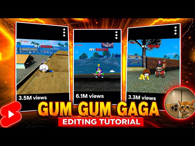 GUM GUM GAGA Viral Shorts Editing Tutorial 😱 | Free Fire Viral Shorts Editing Tutorials 