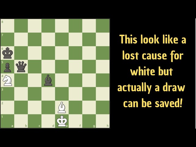 No, white is not losing!