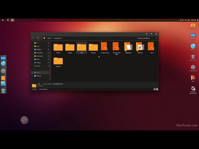 Ubuntu Dark SkinPack for Windows 11
