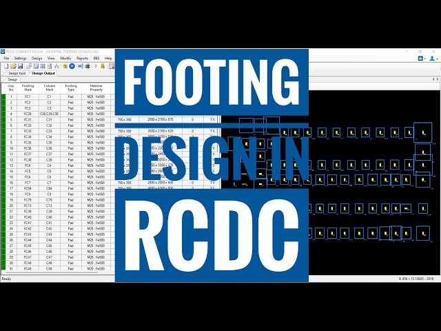 Design of Footing in RCDC