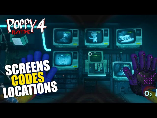 Secondary Labs Code (All 5 Experiments Locations) Screens Codes Solution - Poppy Playtime 4