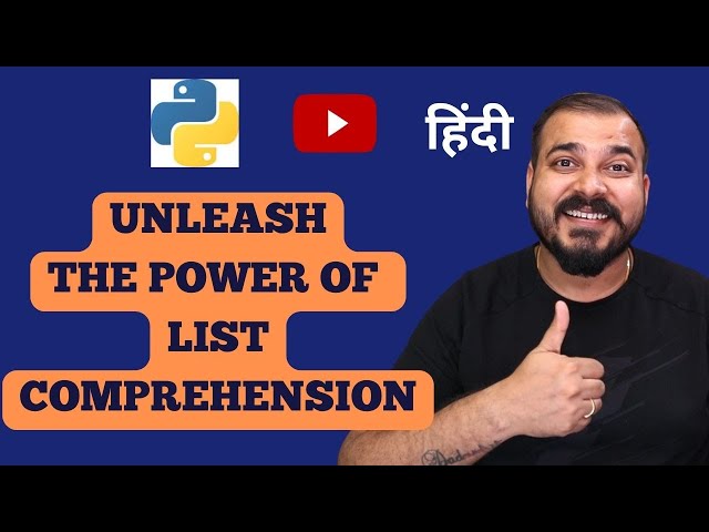 Tutorial 20- Become a Pro with Python List Comprehensions With 1 Line Of Code |Krish Naik Hindi