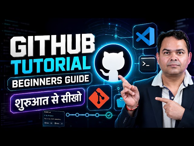GitHub Tutorial for Beginners, Github Basics in VSCode  & Command Line, git commands and github.com