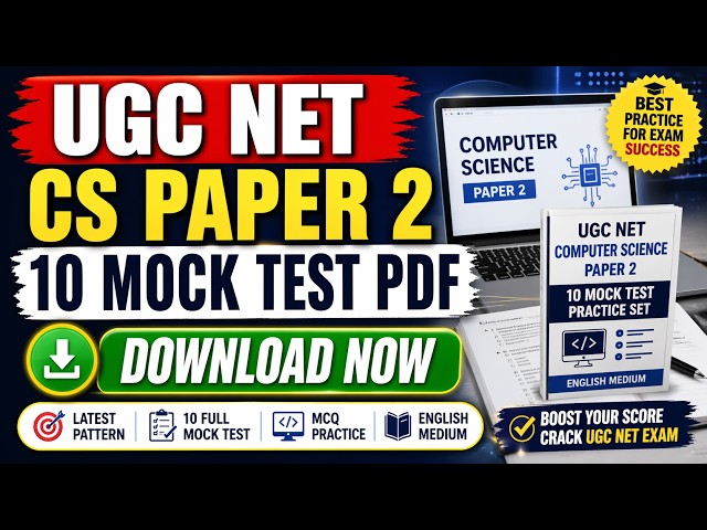 UGC NET Computer Science Paper 2 eBook PDF Download 10 Mock Test Practice Set En final