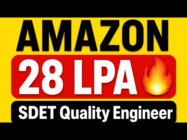 AMAZON - SDET/Automation Testing Interview Q&A #testing #automationtesting #softwaretesting #coding 