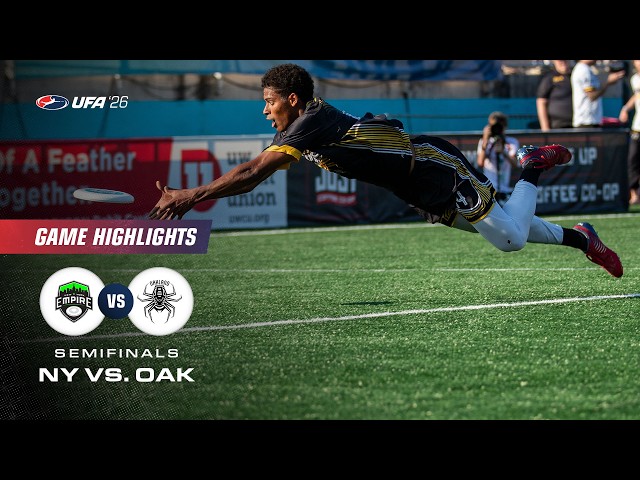 Pro Frisbee Semifinals: New York Empire vs Oakland Spiders | FULL GAME HIGHLIGHTS | August 27, 2026