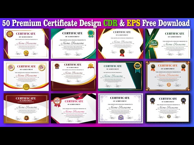 Certificate Design cdr Free Download | Certificate Template Design Free Download #shanitechguide