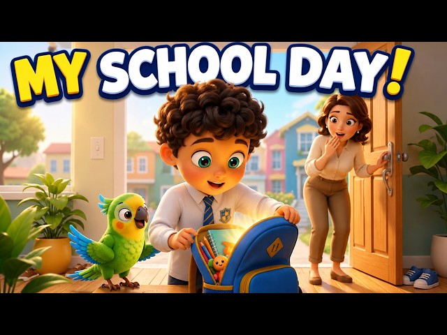 My School Day & Daily Routine 🌟 | Easy English for Kids | English Speaking Practice