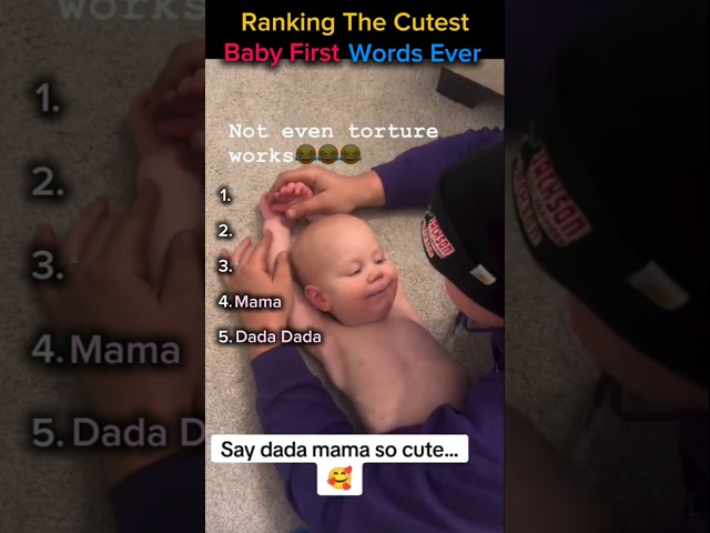 Ranking The Cutest Baby First Words Ever #funny #babyfirstwords #baby #ranking #cutebabies #cute