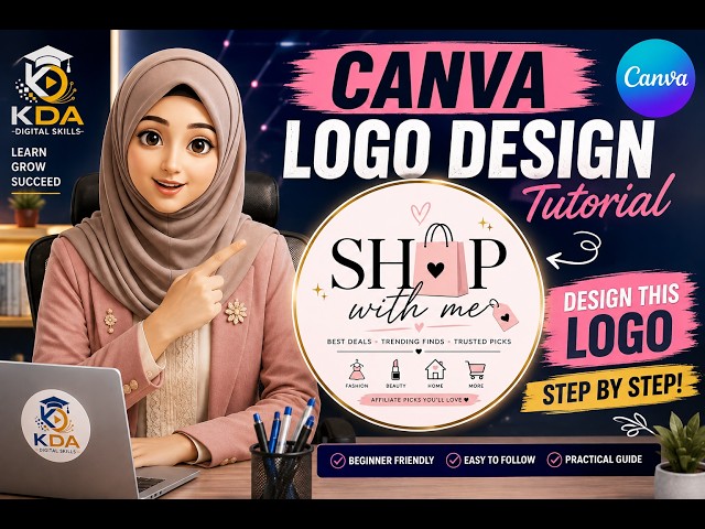 Canva Logo Design Tutorial | Recreate This Professional Logo Step by Step