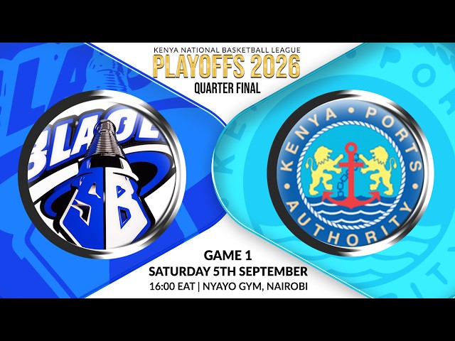Strathmore Blades vs KPA  - GAME 1 | KNBL Men's Playoffs - FRIDAY 5th SEPTEMBER @ NYAYO GYMASIUM