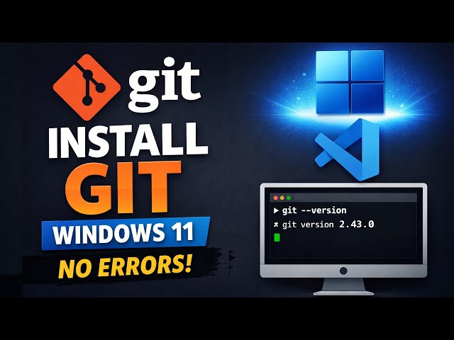 How to Install Git on Windows 11 | Configure Git and Github for Vs Code