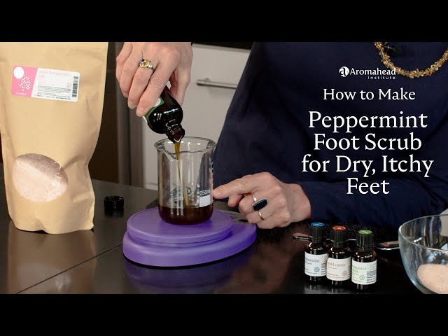 How to Make Peppermint Foot Scrub for Dry, Itchy Feet!