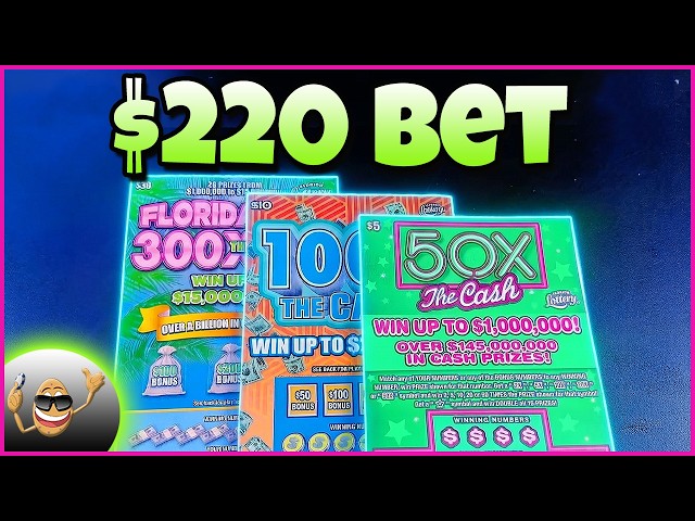 $220 MIX OF FLORIDA SCRATCH OFFS!!