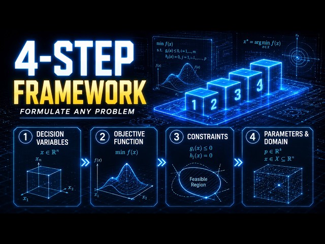 How to Formulate ANY Optimization Problem in 4 Steps!
