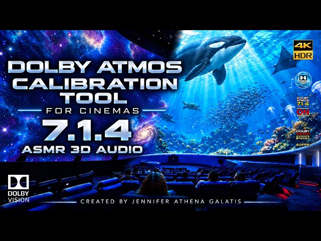 DOLBY ATMOS 7.1.4 | Step INSIDE the Sound ASMR 3D Calibration Tool for Cinemas • 4KHDR  (Download)