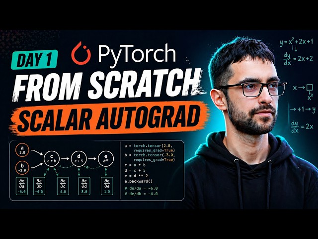 Day 1 PyTorch From Scratch - Scalar Autograd