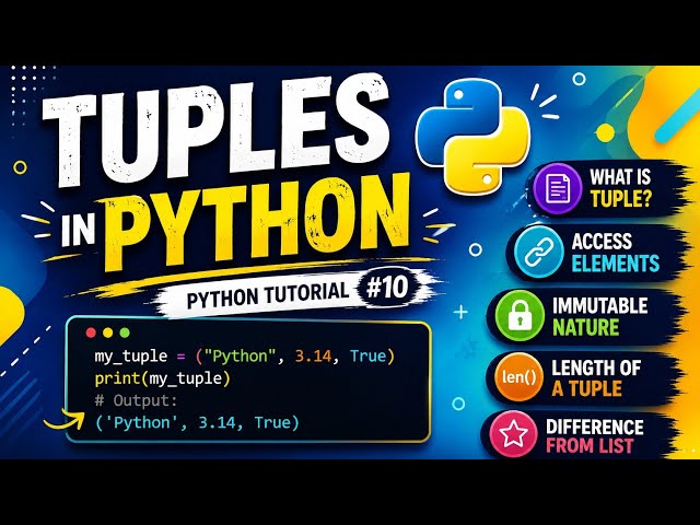Tuples in Python 🐍 | Python Tutorial #10 | Python for Beginners (Hinglish)